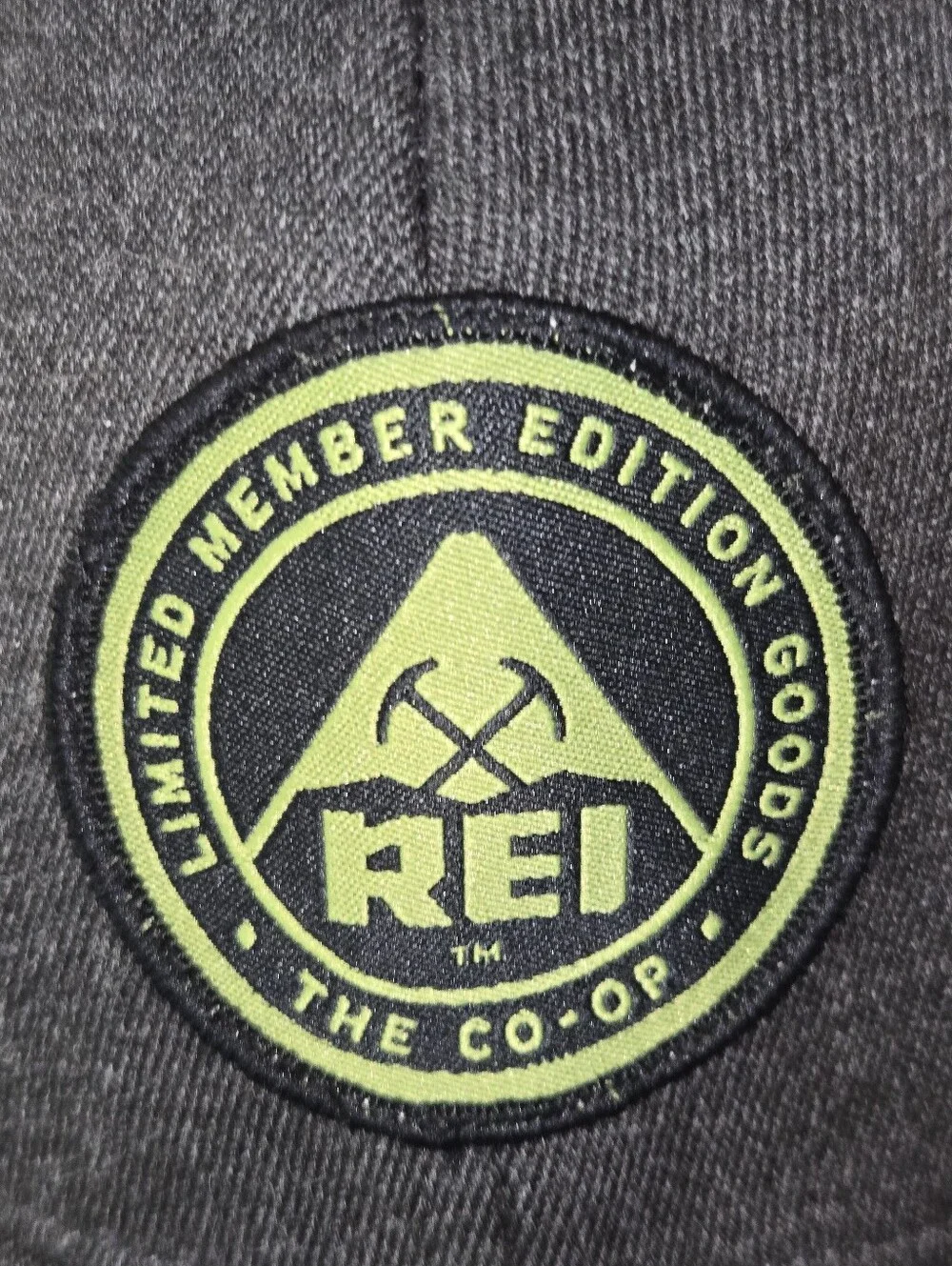 REI Co-op Limited Member Edition Goods Hat Graphite Wool Blend Strapback NWT